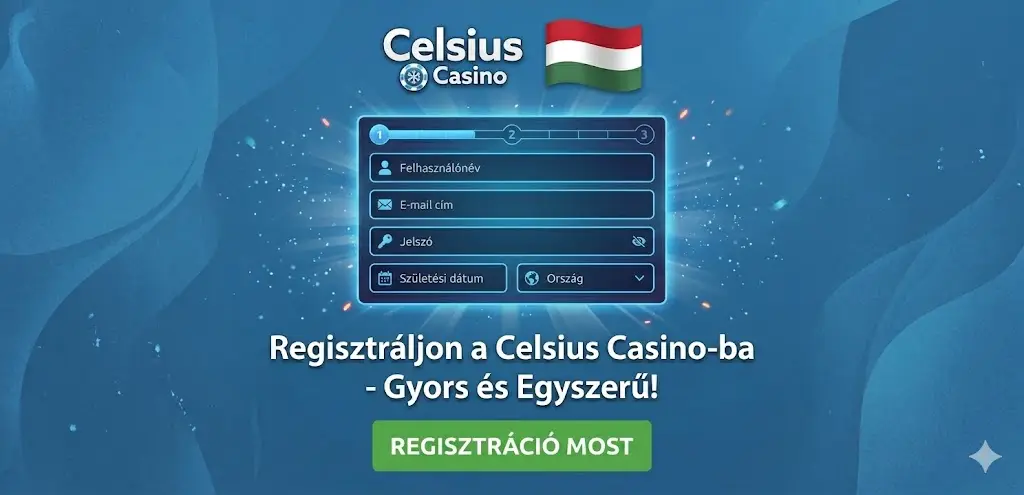 Celsius casino regisztráció